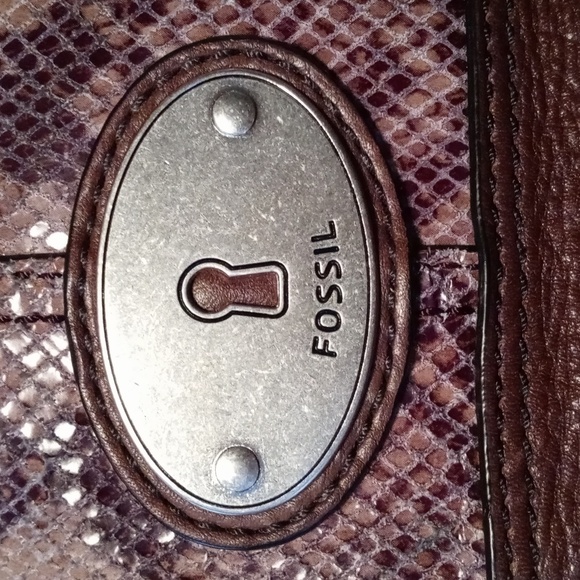 Fossil | Leather Snake Skin Bucket Bag - Picture 5 of 14